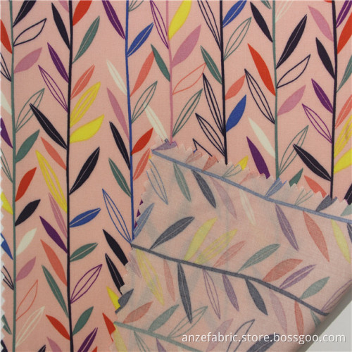 100%lenzing ecovero rayon printed poplin  fabric